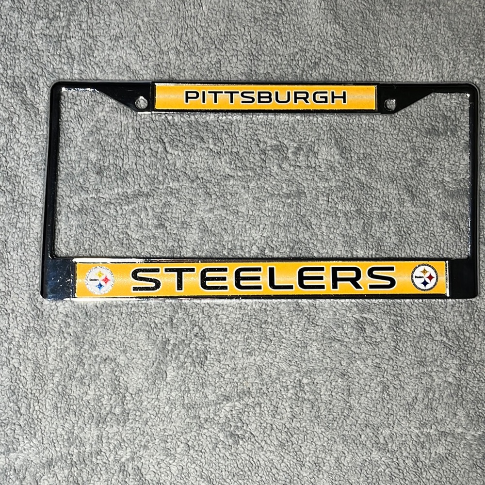 Steelers license plate cover